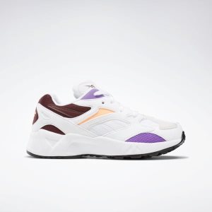 Adidasy Dziecięce Reebok Aztrek 96 Białe/Bordowe PL 57PDCOK